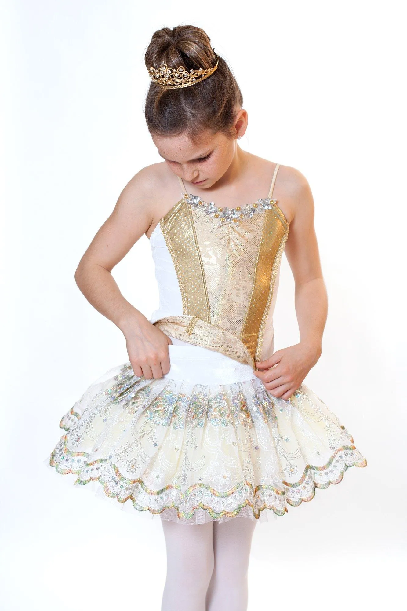 2915 // Princess Seam Leotard with Tutu Skirt