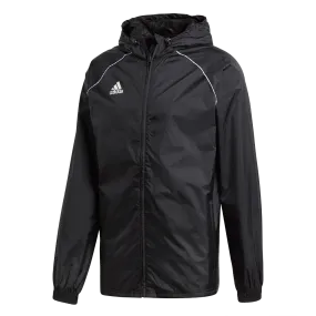 Adidas Adult Core 18 Rain Jacket (Black/White)