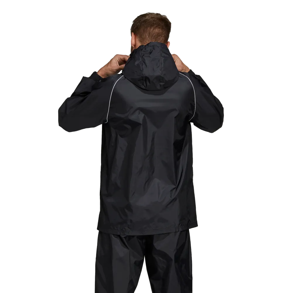 Adidas Adult Core 18 Rain Jacket (Black/White)