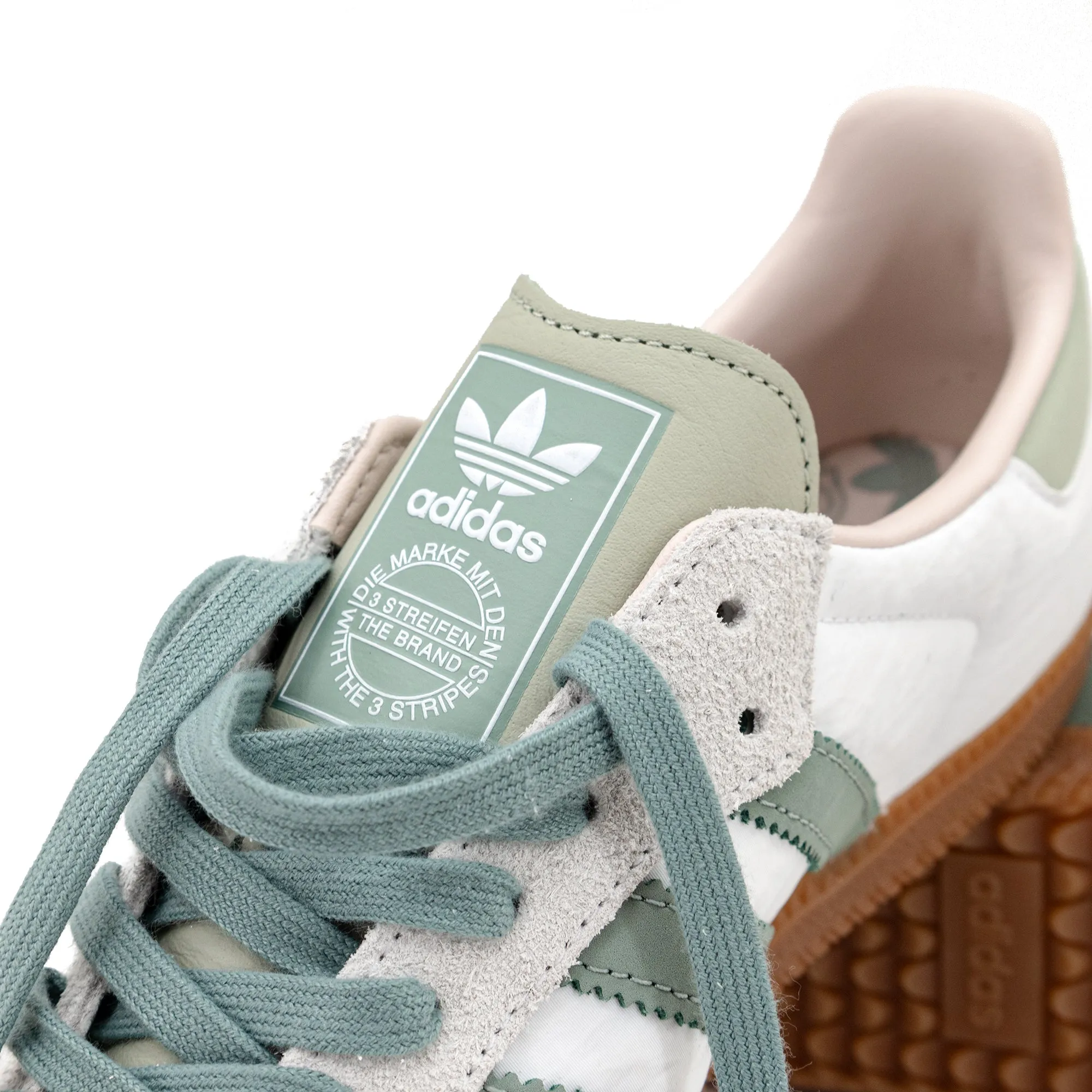 adidas Women's Samba OG Cloud White/Silver Green/Putty Mauve ID0492