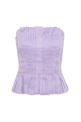 AJE Horizon Pintucked Corset Top