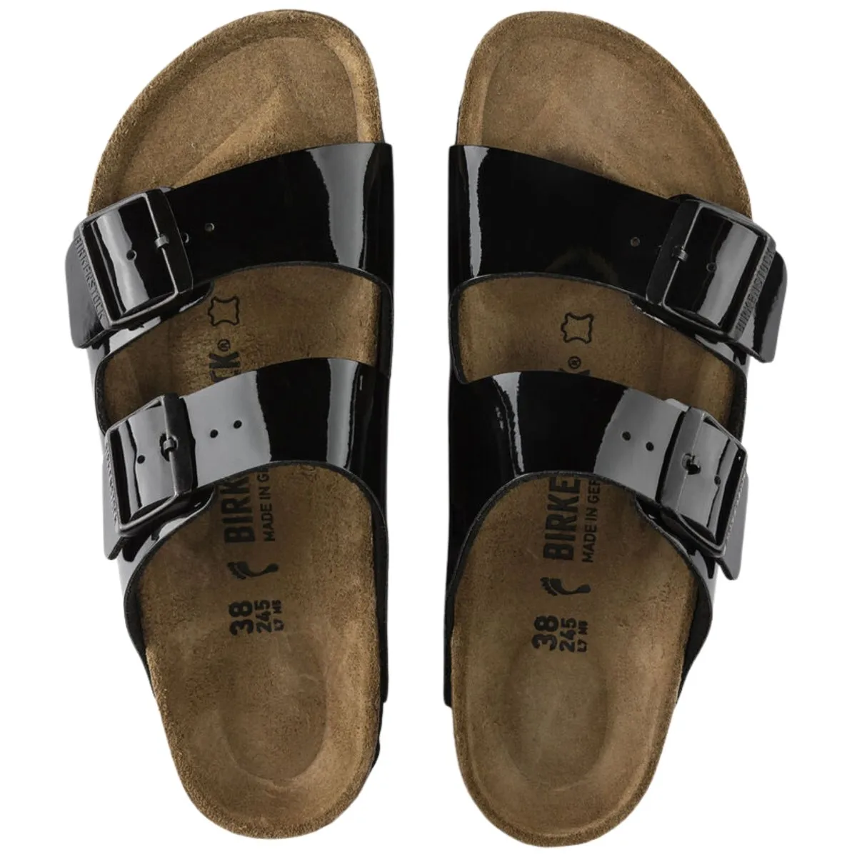 Birkenstock Women's Arizona Birko-Flor Patent Black