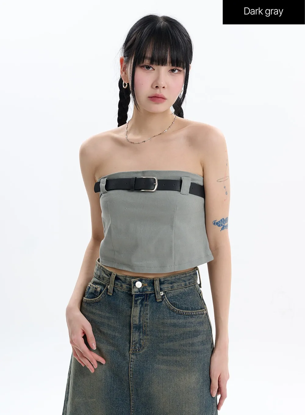 Buckle Tube Top IF413