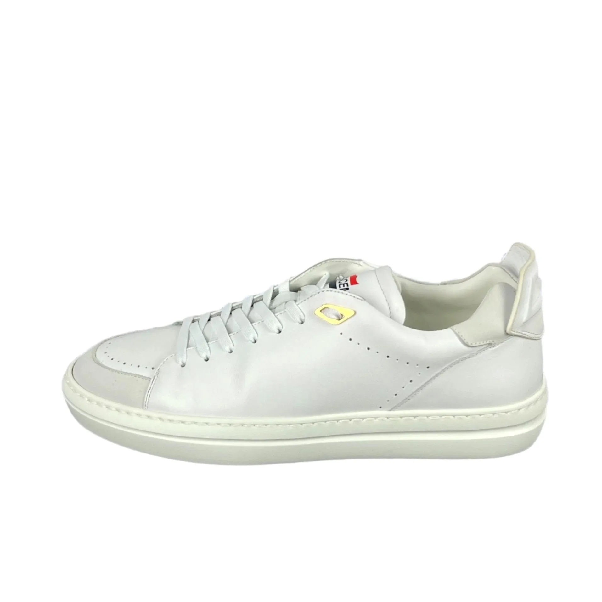 Buscemi Men's Uno Sport White Leather Sneakers SAMPLE