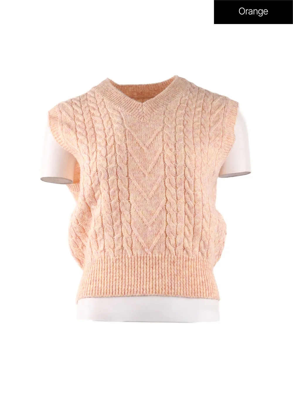 Cable Knit Sweater Vest IF408