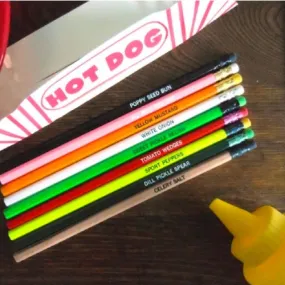 Chicago Hot Dog Pencil Set