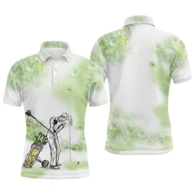 Chiptshirts - Polo De Golf, Cadeau Original Pour Fans De Golf, Polo de Sport Homme et Femme, Parcours de Golf, Vert Nature - CTS26052230