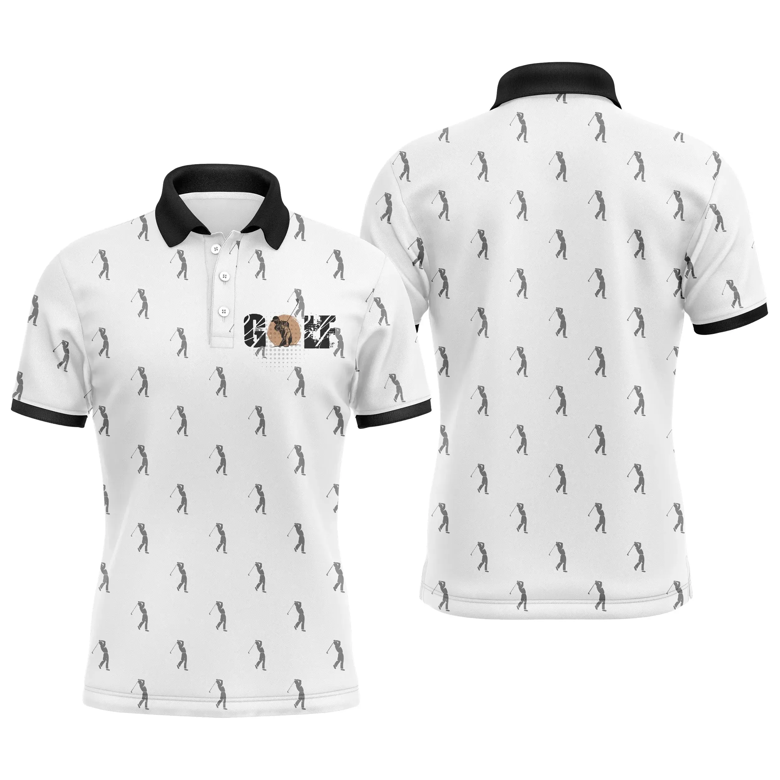 Chiptshirts Polo De Golf, Motif Golfeur, Cadeau Original Fan De Golf - CT15082220