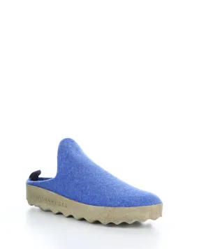 COME023ASP Blue Slip-on Mules