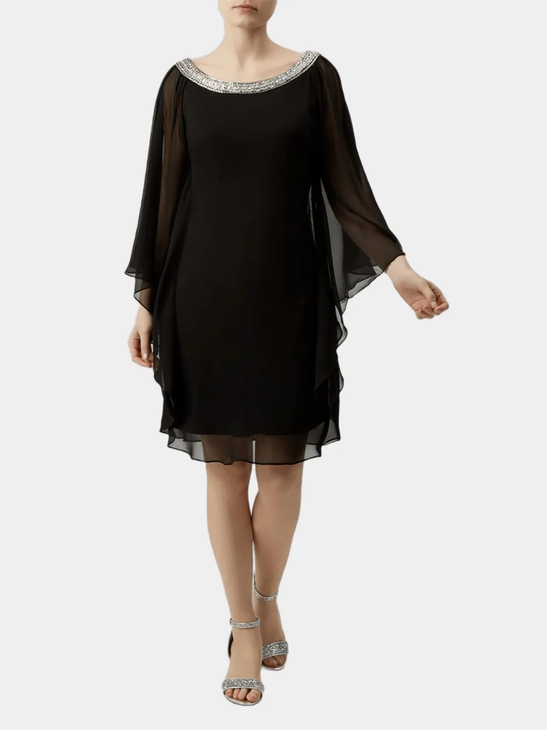 Diamonte Batwing Dress