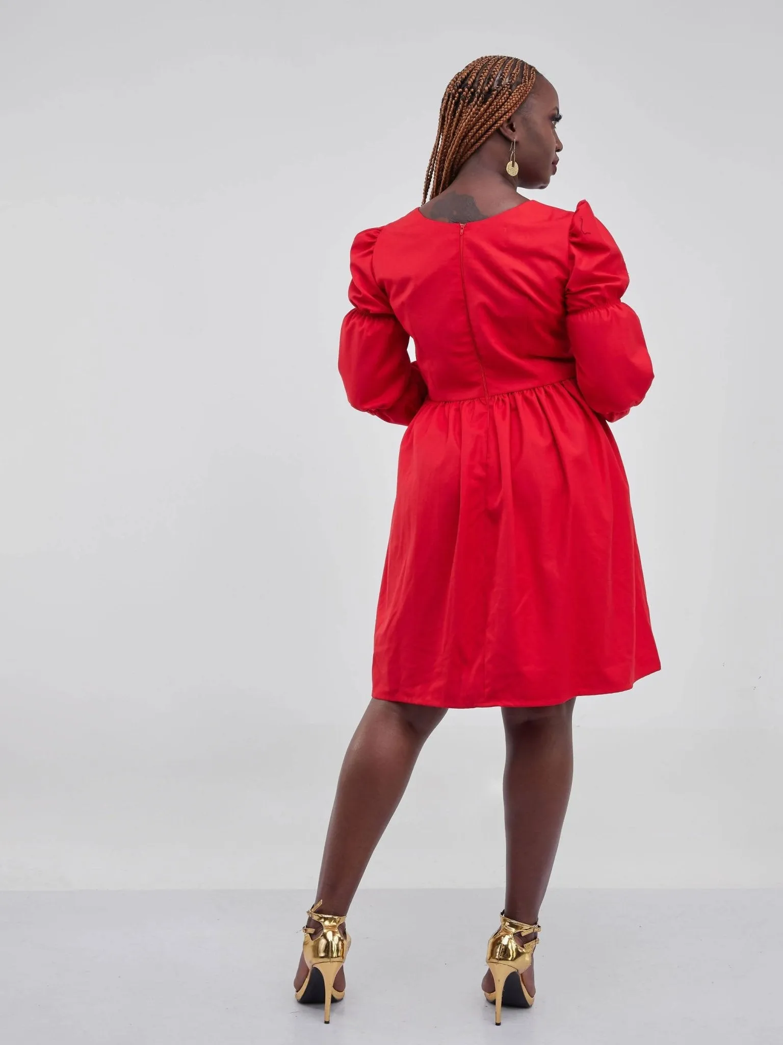 Izulu Mzinga Dress - Red