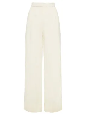 Linen Pleated Detail Trousers