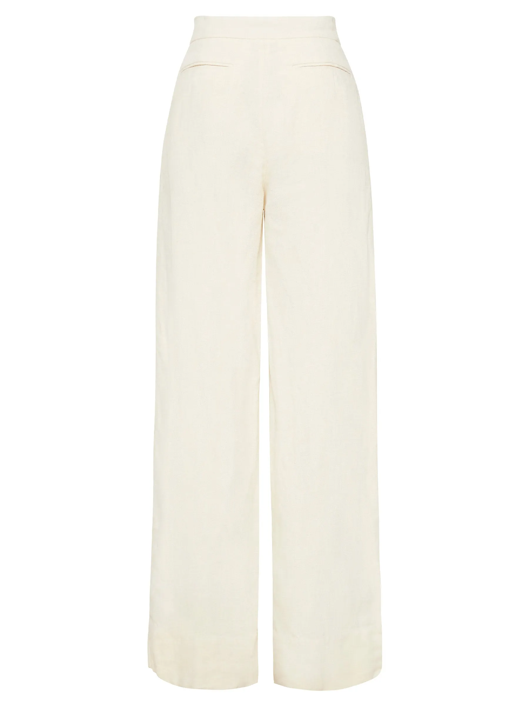 Linen Pleated Detail Trousers