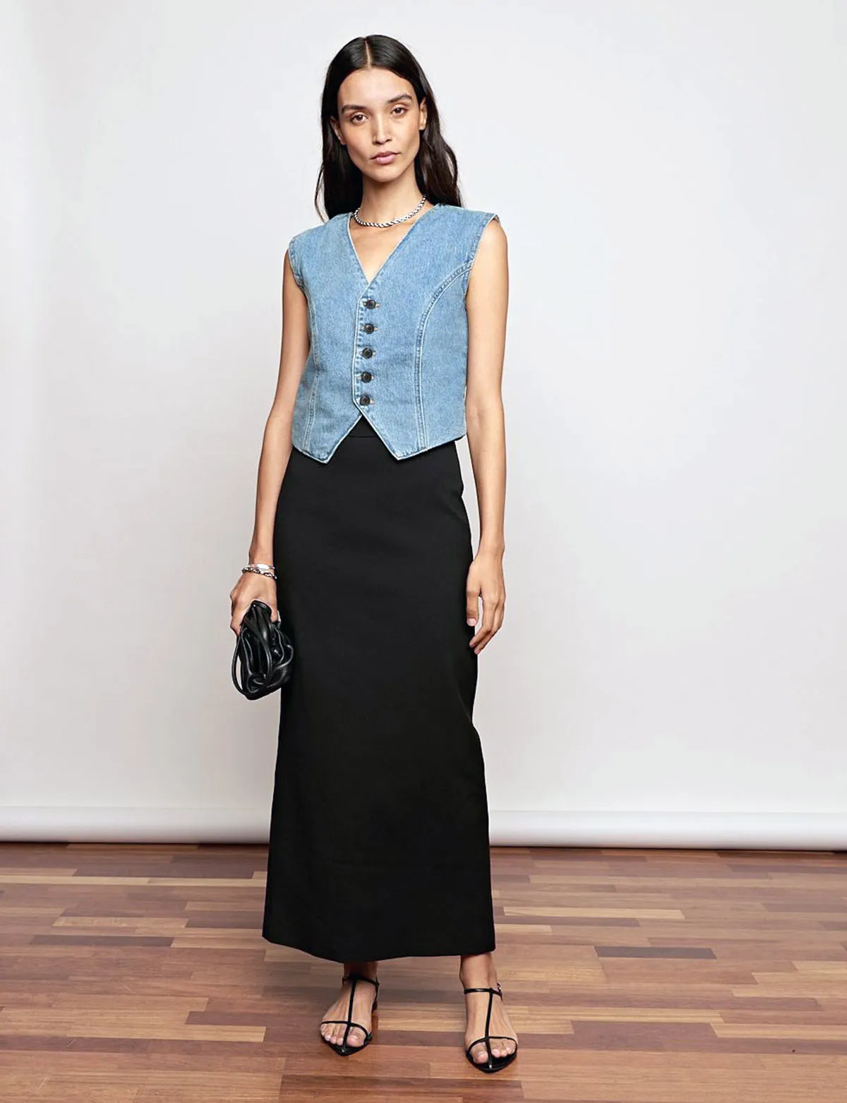 Nia Black Maxi Skirt-BESTSELLER