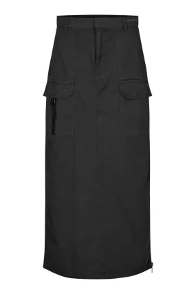 oval square Arrow Maxi Skirt Black