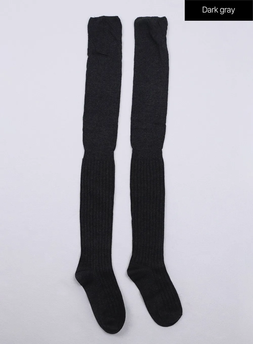 Over-the-Knee Solid Socks CJ425