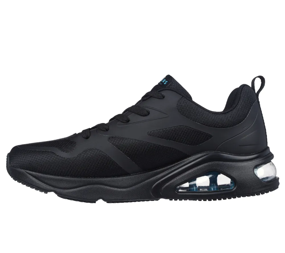 Pantofi sport, barbati, SKECHERS TRES-AIR UNO-MODERN AFF-AIR 183071-BBK negru, piele ecologica