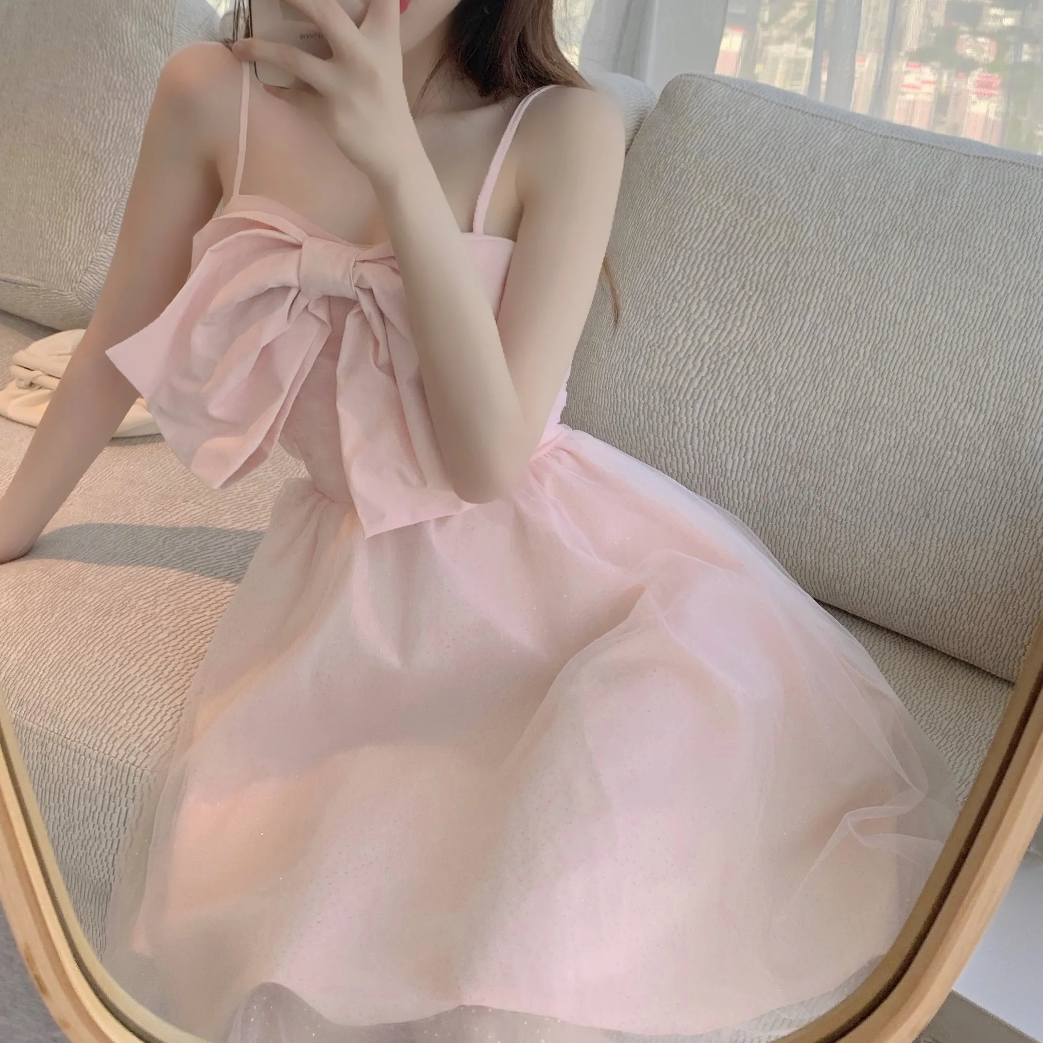 Pink Bowknot Dress AD12661