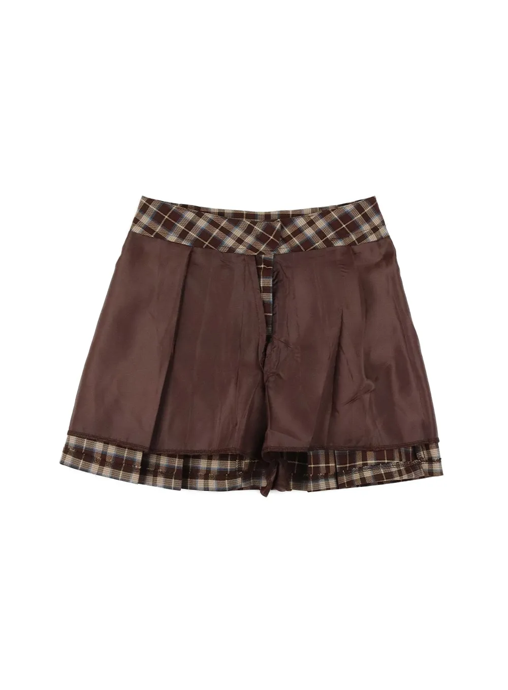 Plaid Mini Skirt OM421