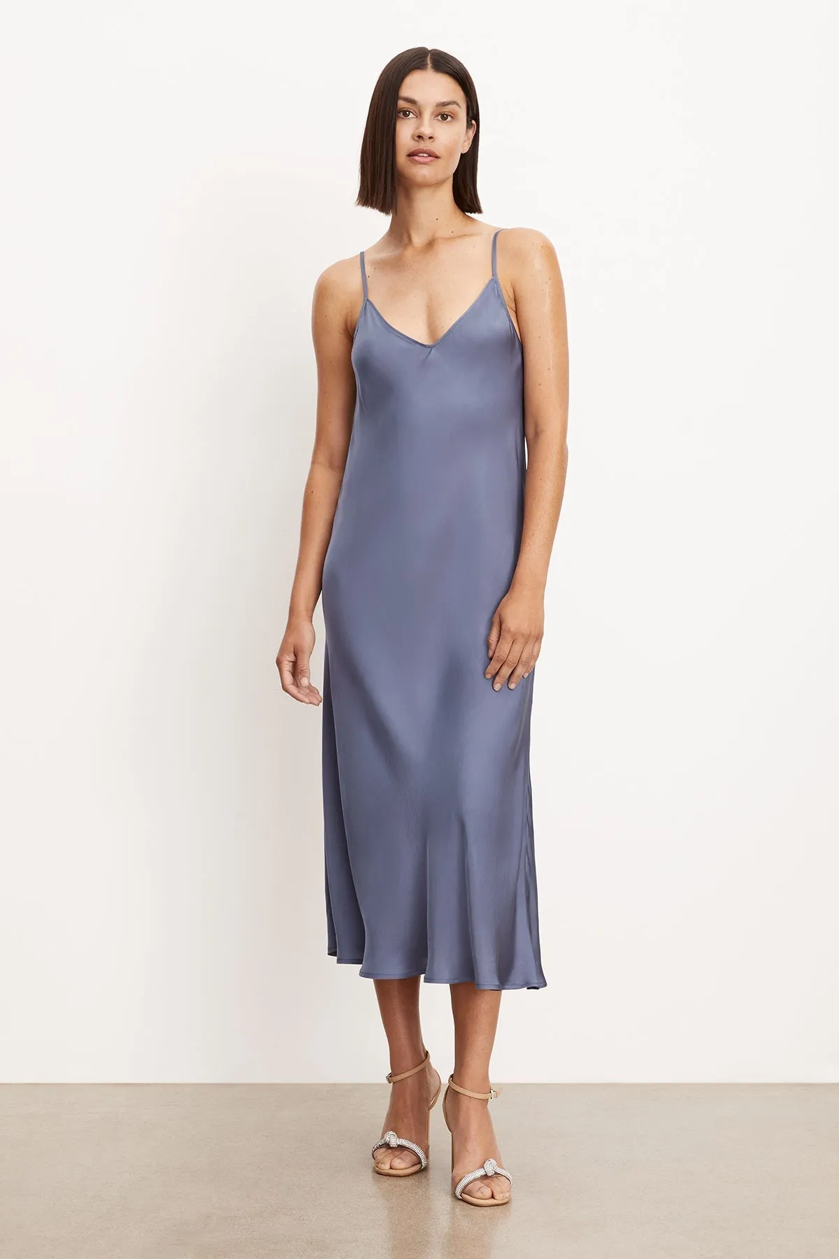 POPPY SATIN SLIP DRESS