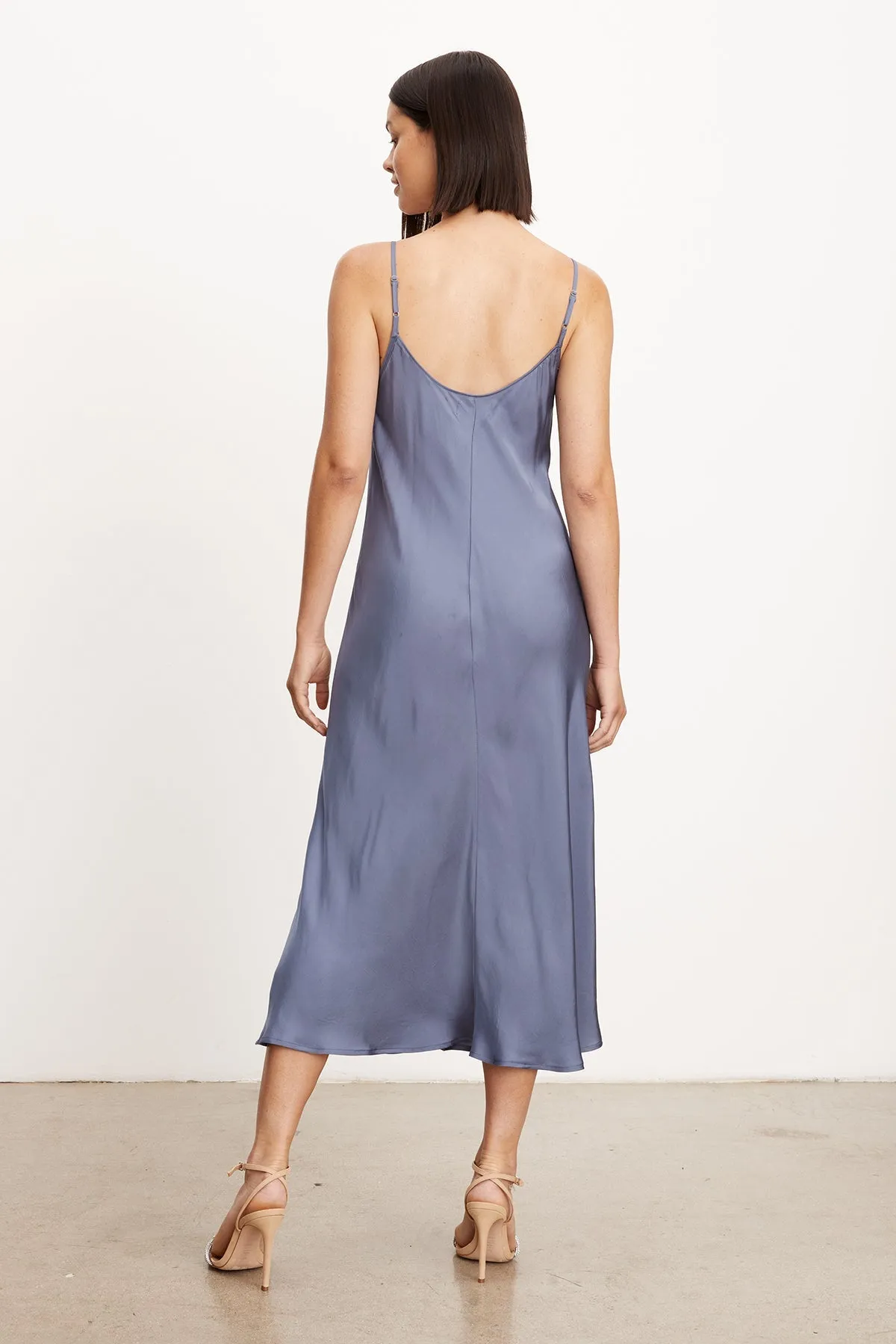 POPPY SATIN SLIP DRESS