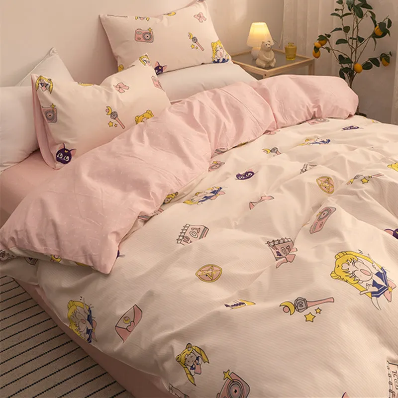 Sailor Moon Bed Sheet 4 Pieces AD11834