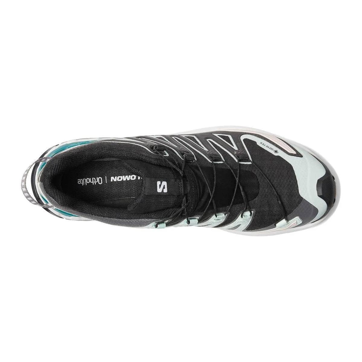 Salomon Women's XA Pro 3D V9 Black/Bleached Aqua Gore-Tex Waterproof