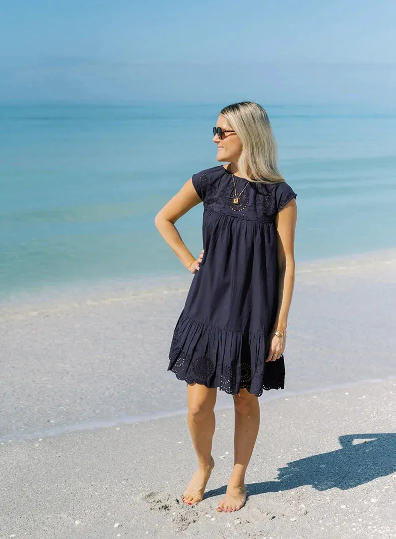 Sconset Dress - Navy