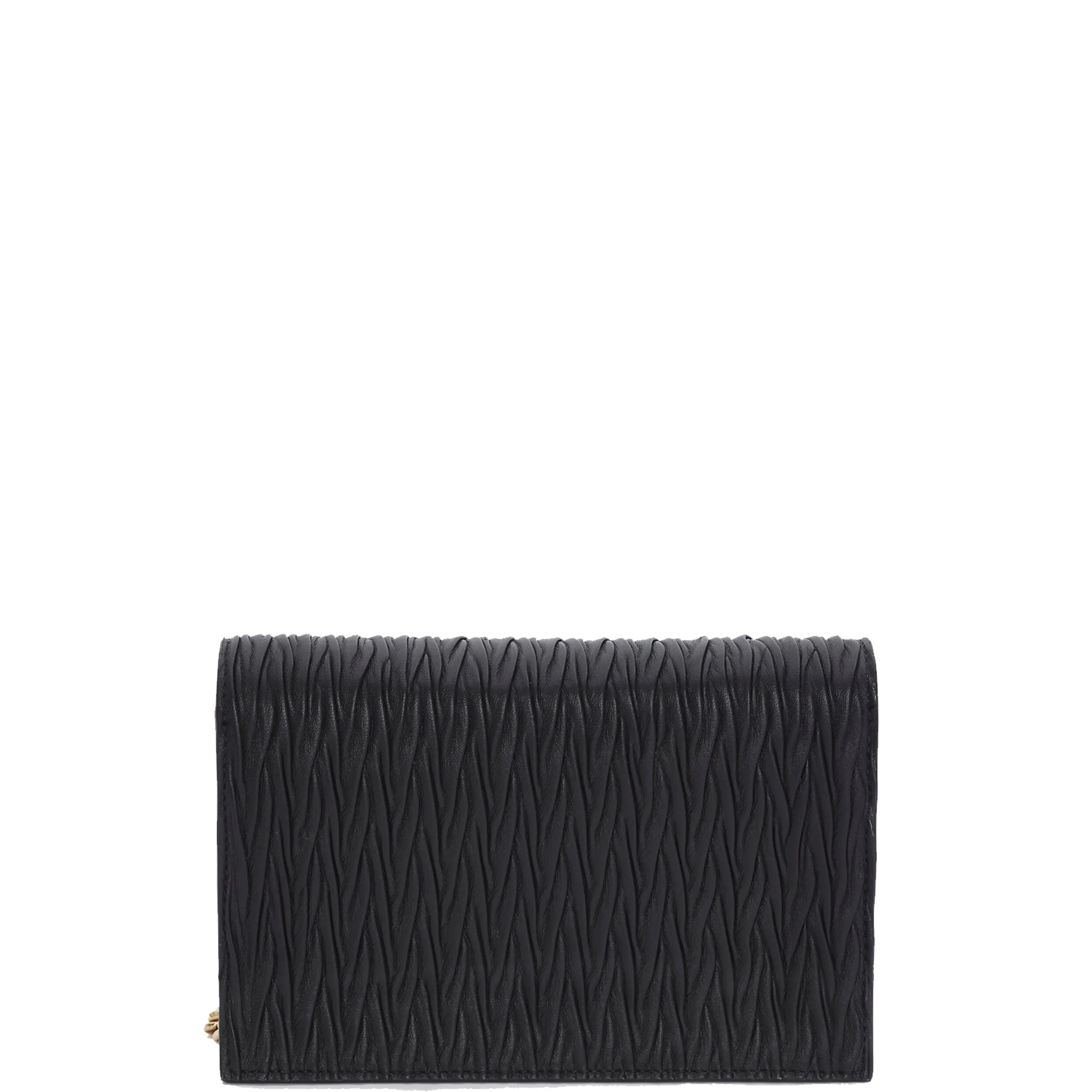 Skull Mini Pleated Bag, Black