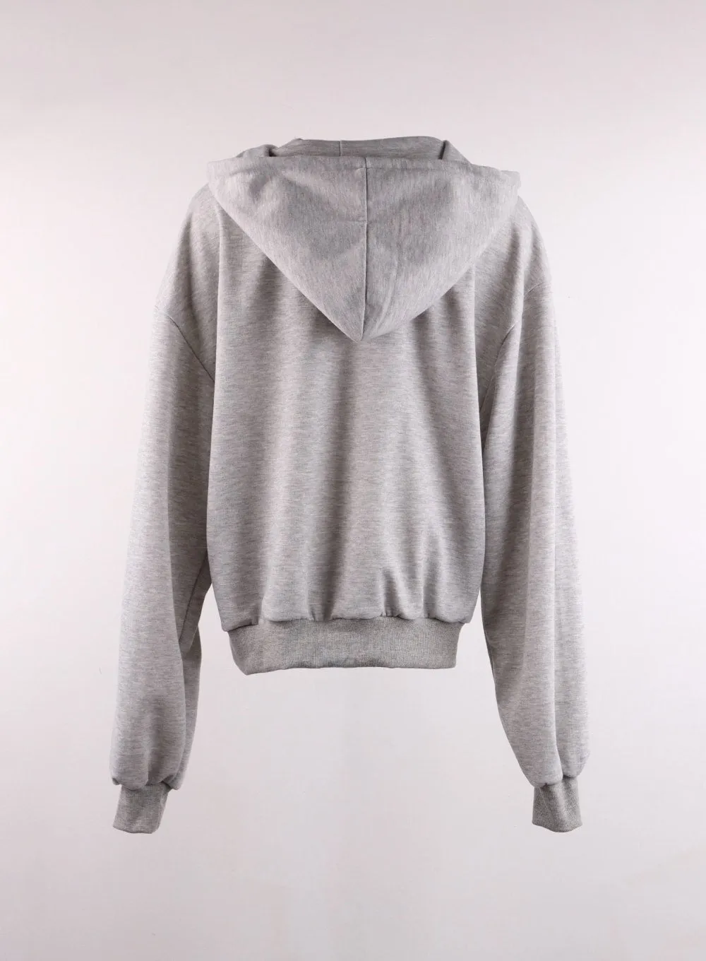 Solid Zipper Pocket Hoodie IF402