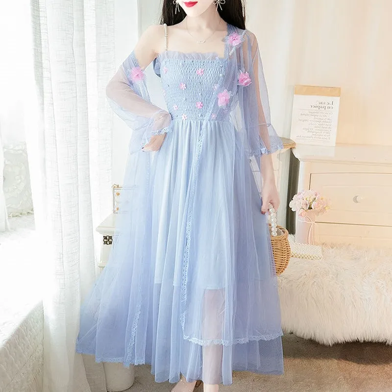 Sweet Lace Flowers Dress AD210202