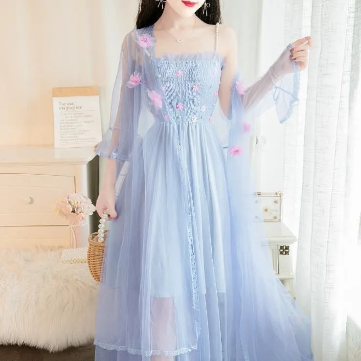 Sweet Lace Flowers Dress AD210202