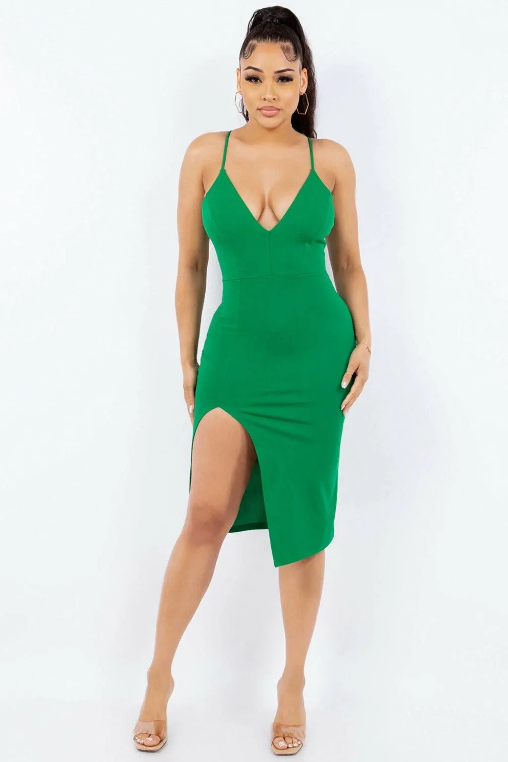 TALIA BELTED ELEGANT MIDI DRESS