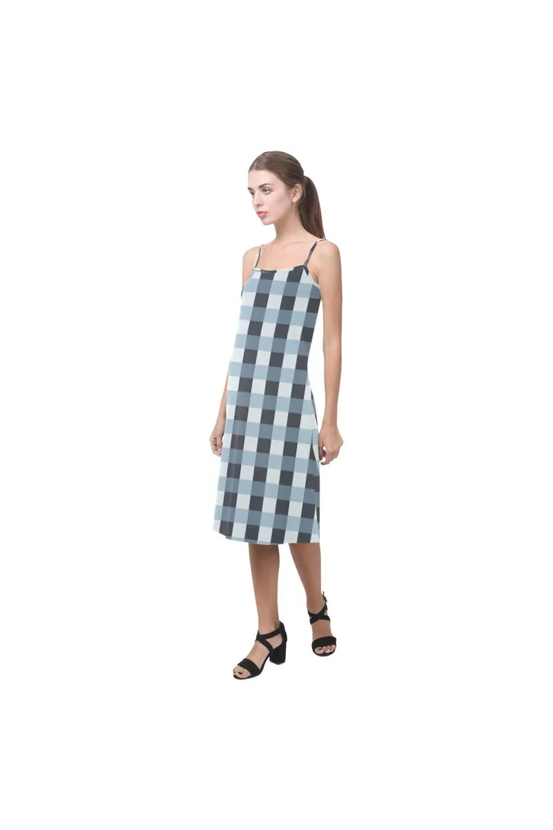 Tartan Turquoise Alcestis Slip Dress