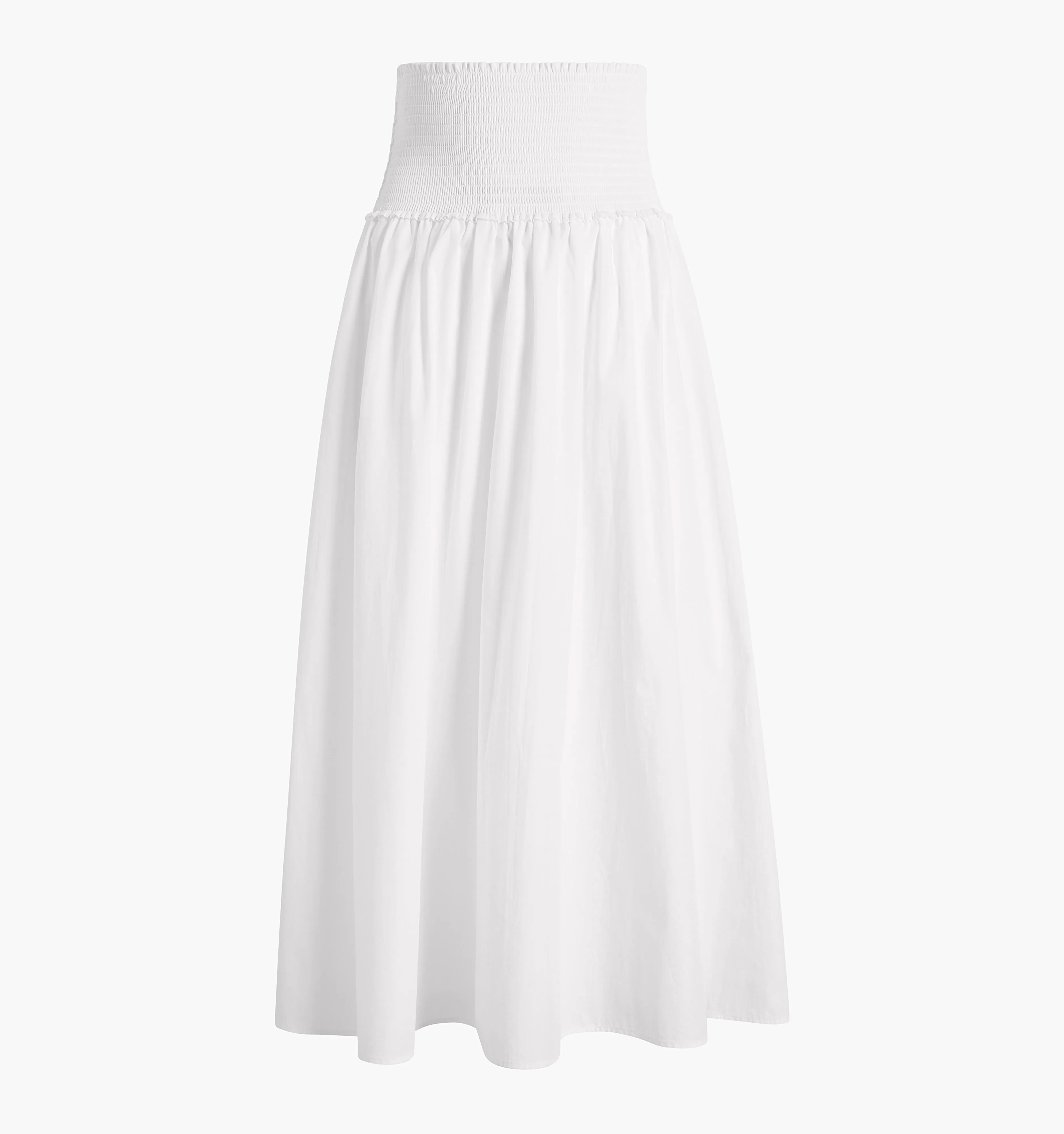 The Delphine Nap Skirt - White Cotton