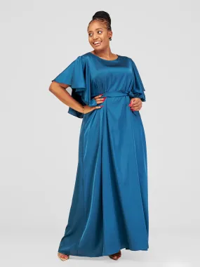 Vivo Alika Maxi A-Line Dress - Teal