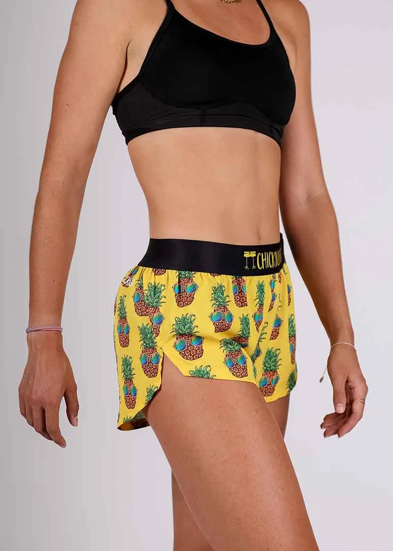 Women's Pineapple Express 1.5" Split Shorts