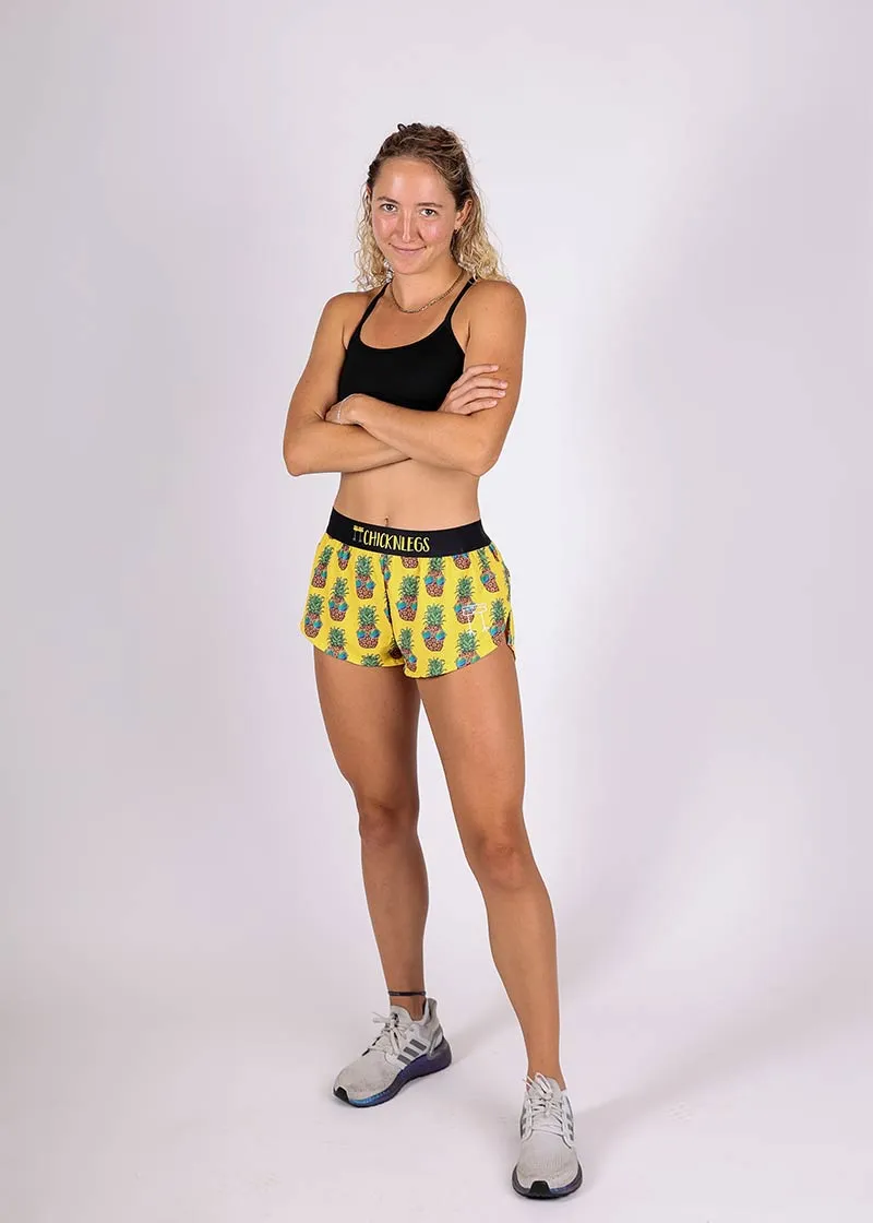 Women's Pineapple Express 1.5" Split Shorts