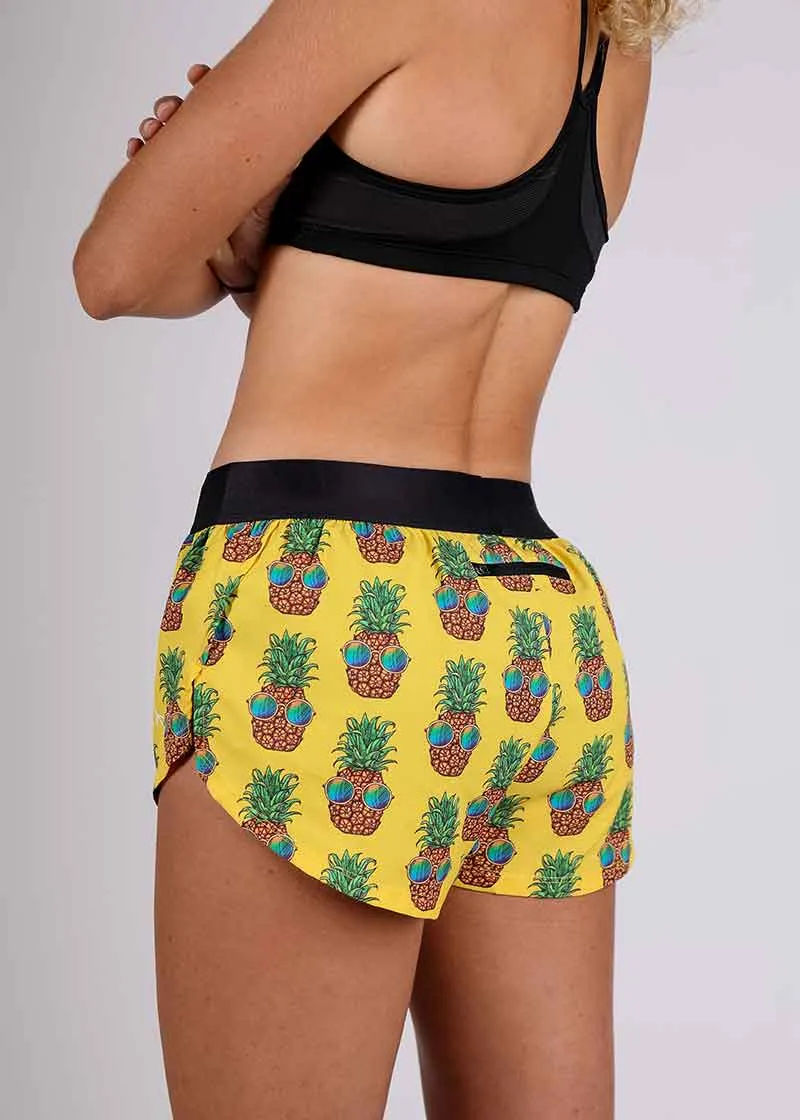 Women's Pineapple Express 1.5" Split Shorts