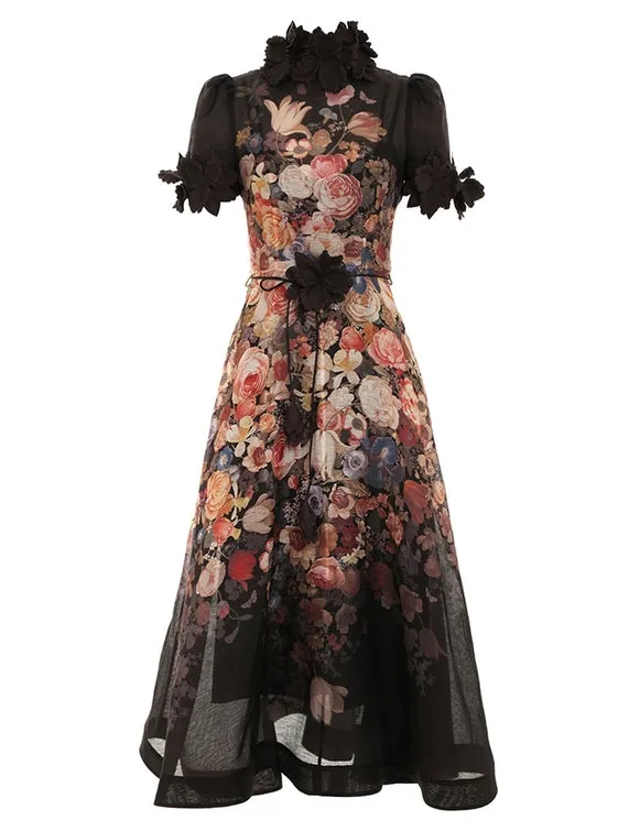 ZIMMERMANN Luminosity Liftoff Flower Midi Dress